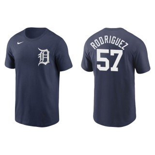 Eduardo Rodriguez Tigers Navy Name & Number Nike T-Shirt
