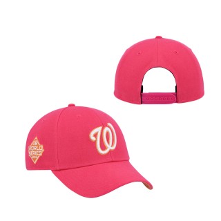 Washington Nationals Magenta 2019 World Series Mango Undervisor MVP Snapback Hat