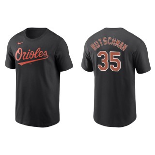 Men's Baltimore Orioles Adley Rutschman Black Name & Number T-Shirt