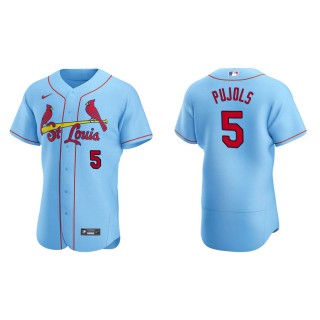 Men's Cardinals Albert Pujols Light Blue Authentic Alternate Jersey