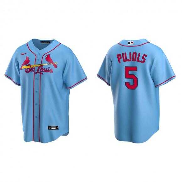 Men's Cardinals Albert Pujols Light Blue Replica Alternate Jersey