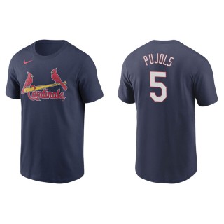 Men's Cardinals Albert Pujols Navy Name & Number Nike T-Shirt