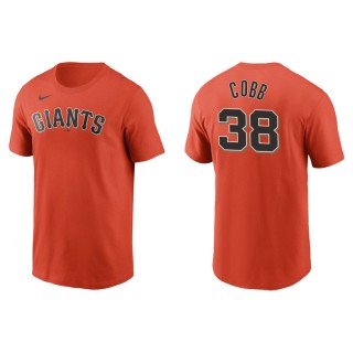 Men's Giants Alex Cobb Orange Nike T-Shirt