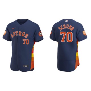Andre Scrubb Astros 60th Anniversary Authentic Men's Navy Jersey