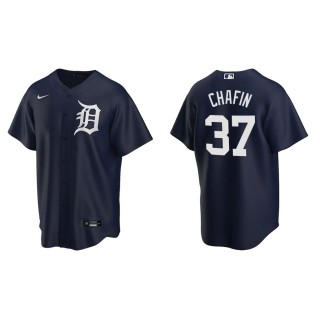 Men's Tigers Andrew Chafin Navy Replica Alternate Jersey