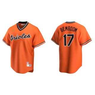 Men's Orioles Anthony Bemboom Orange Cooperstown Collection Alternate Jersey