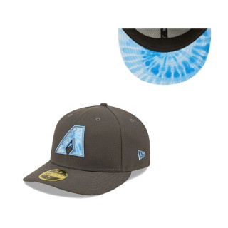 Men's Arizona Diamondbacks Graphite 2022 Father's Day On-Field Low Profile 59FIFTY Fitted Hat