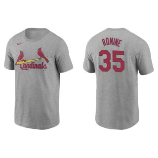 Men's St. Louis Cardinals Austin Romine Gray Name & Number T-Shirt