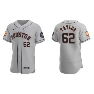 Blake Taylor Astros 60th Anniversary Authentic Men's Gray Jersey