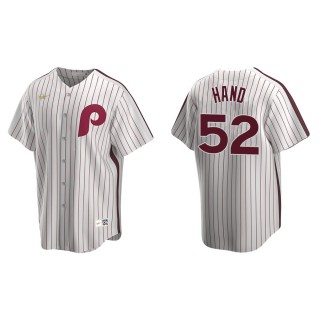 Men's Phillies Brad Hand White Cooperstown Collection Home Jersey