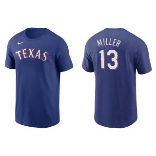 Men's Rangers Brad Miller Royal Name & Number Nike T-Shirt