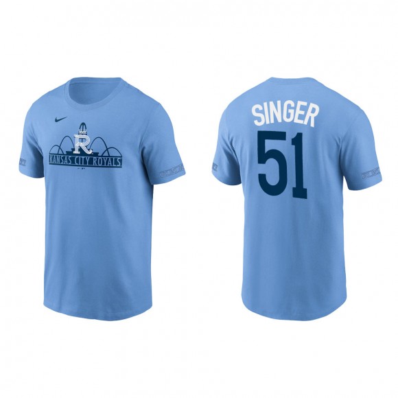 Men's Brady Singer Royals Light Blue 2022 City Connect T-Shirt