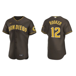 Men's San Diego Padres Brent Rooker Brown Authentic Road Jersey
