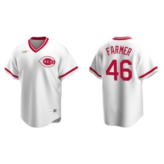 Men's Reds Buck Farmer White Cooperstown Collection Home Jersey