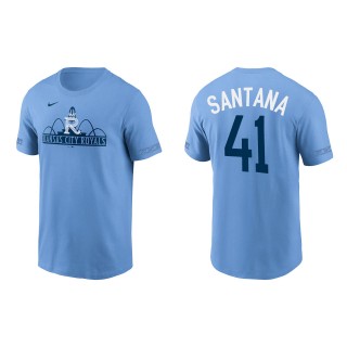 Men's Carlos Santana Royals Light Blue 2022 City Connect T-Shirt