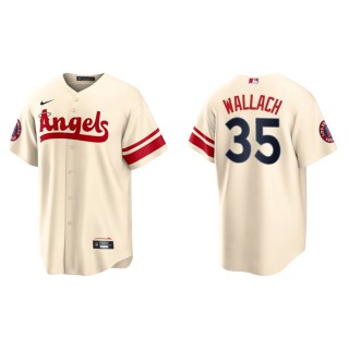 Men's Los Angeles Angels Chad Wallach Cream 2022 City Connect Replica Jersey