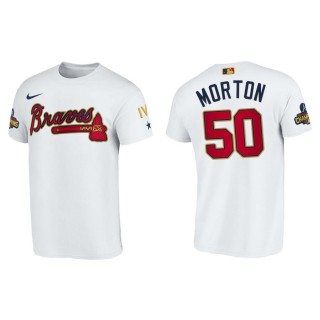 2022 Gold Program Charlie Morton Braves White Men's T-Shirt