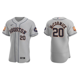 Chas McCormick Astros 60th Anniversary Authentic Men's Gray Jersey