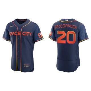 Men's Astros Chas McCormick Navy 2022 City Connect Authentic Jersey