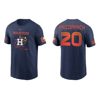 Men's Astros Chas McCormick Navy 2022 City Connect Velocity T-Shirt