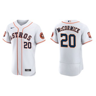 Chas McCormick Astros 60th Anniversary Authentic Men's White Jersey