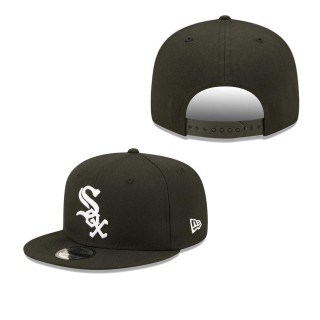 Men's Chicago White Sox Black Team 9FIFTY Snapback Hat