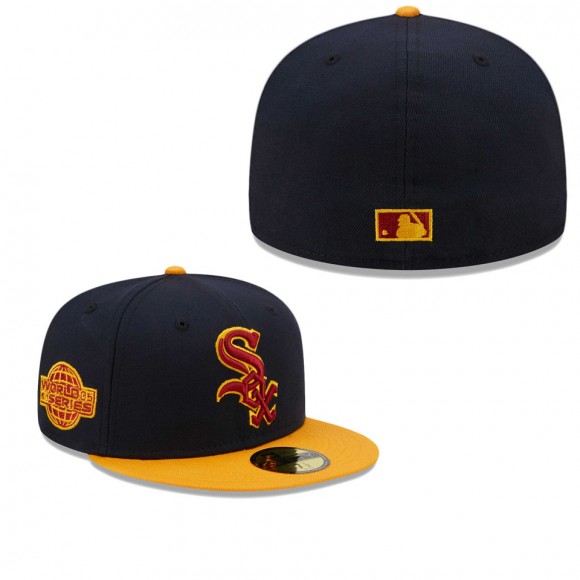 Men's Chicago White Sox Navy Gold Primary Logo 59FIFTY Fitted Hat