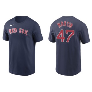 Men's Boston Red Sox Chris Martin Navy Name & Number T-Shirt