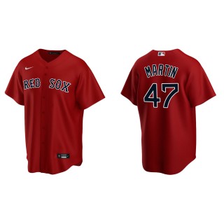 Men's Boston Red Sox Chris Martin Red Replica Alternate Jersey