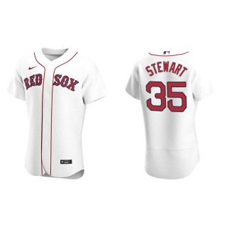 Men's Red Sox Christin Stewart White Authentic Home Jersey