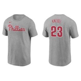 Men's Phillies Corey Knebel Gray Nike T-Shirt