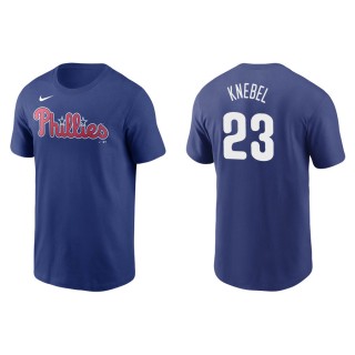 Men's Phillies Corey Knebel Royal Nike T-Shirt