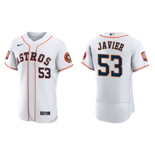 Cristian Javier Astros 60th Anniversary Authentic Men's White Jersey