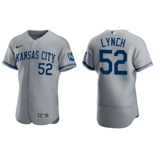 Men's Kansas City Royals Daniel Lynch Gray Authentic Jersey