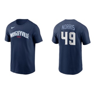 Men's Cubs Daniel Norris Navy 2021 City Connect T-Shirt