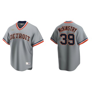 Zach McKinstry Gray Cooperstown Collection Road Jersey