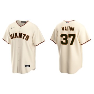 Men's San Francisco Giants Donovan Walton Cream Replica Home Jersey