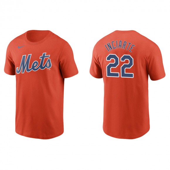 Men's New York Mets Ender Inciarte Orange Name & Number T-Shirt