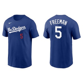 Men's Dodgers Freddie Freeman Royal 2021 City Connect T-Shirt