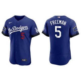 Men's Dodgers Freddie Freeman Royal 2022 MLB All-Star City Connect Jersey