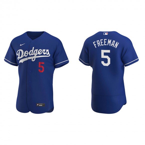 Men's Dodgers Freddie Freeman Royal Authentic Alternate Jersey