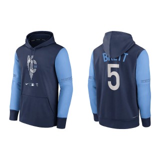 Men's George Brett Royals Navy 2022 City Connect Pullover Hoodie