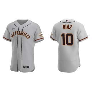 Isan Diaz Gray Authentic Road Jersey