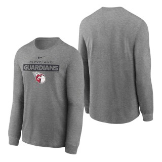 Men's Guardians Heathered Charcoal Team Issue Long Sleeve T-Shirt