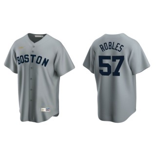 Men's Red Sox Hansel Robles Gray Cooperstown Collection Road Jersey