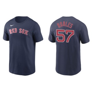Men's Red Sox Hansel Robles Navy Nike T-Shirt