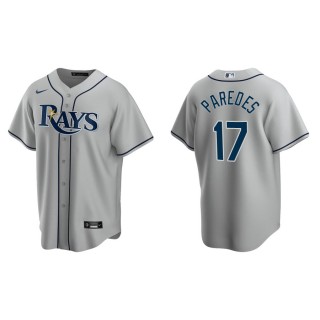 Men's Tampa Bay Rays Isaac Paredes Gray Replica Road Jersey