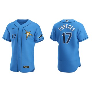 Men's Tampa Bay Rays Isaac Paredes Light Blue Authentic Alternate Jersey