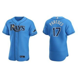 Men's Tampa Bay Rays Isaac Paredes Light Blue Authentic Jersey