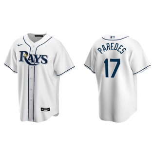 Men's Tampa Bay Rays Isaac Paredes White Replica Home Jersey